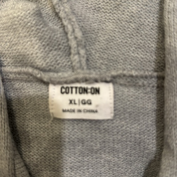 Cotton On Double Zip Up Sweater Hoodie XL - Picture 4 of 5